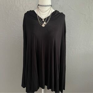 Hem & Thread Black Hooded Sweatshirt